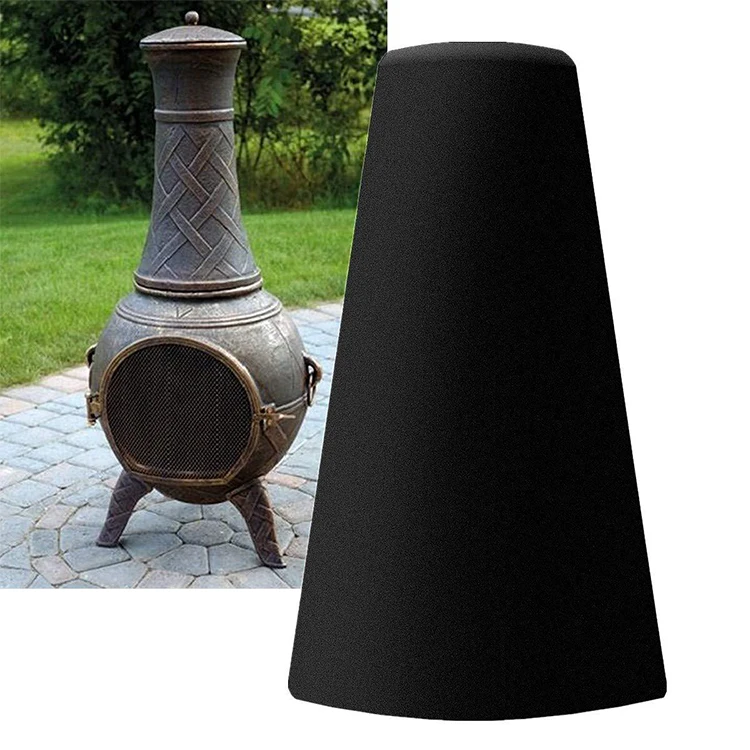 

Durable 210D Oxford Protective Backyard Garden Outdoor Patio Waterproof Chiminea Cover, Black, custom