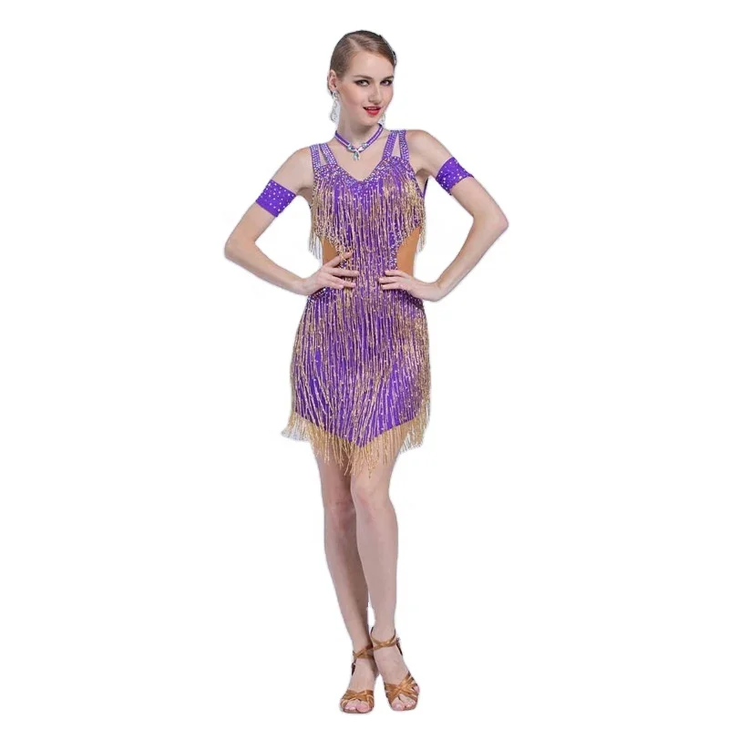 

L-1792 Hot Sale Adult Women Sexy Competition Ballroom Cha Cha Latin Dance Dress Costume, Customer choice