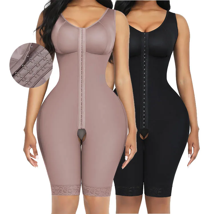 

Women Waist Trainer Full Body Shaper Vest Abdomen Firm Control Bodysuit Open Crotch Slimming Fit Tighten Underwear Body Shaper