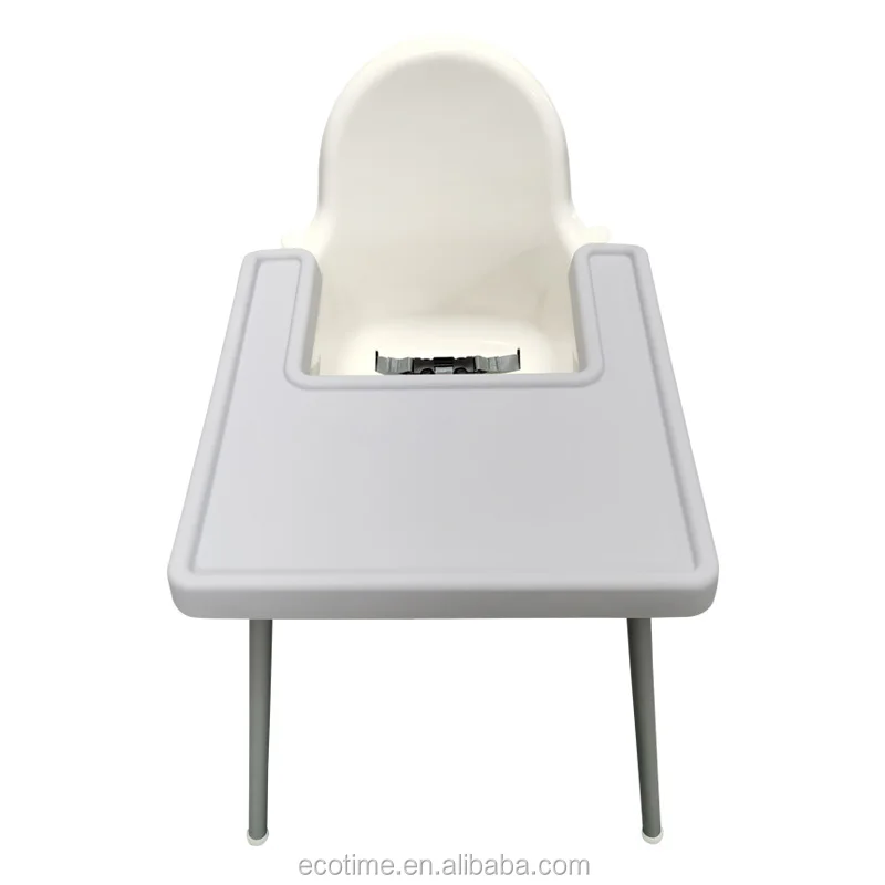 

BPA free soft macaron silicone food mat antilop highchair tray compatible full cover high chair cute children mat, Customized color