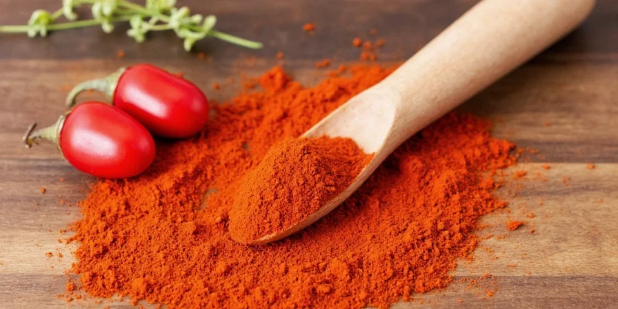 Paprika being used in a dish