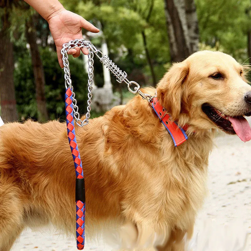 

big dog chain necklace collar gun metal