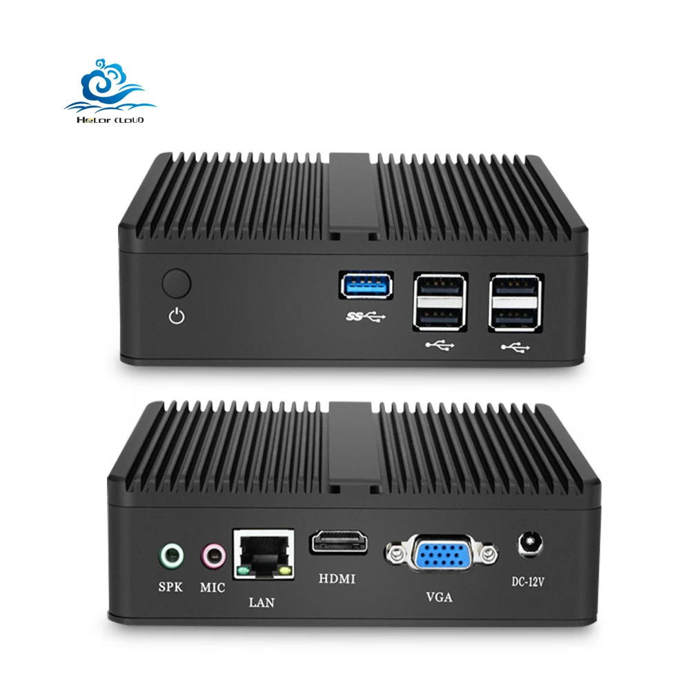 

Fanless System Unit Computer 2020 Quad Core J1800 J1900 N2830 Win 10 5Usb Lan Vga Micro Desktop Mini Pc