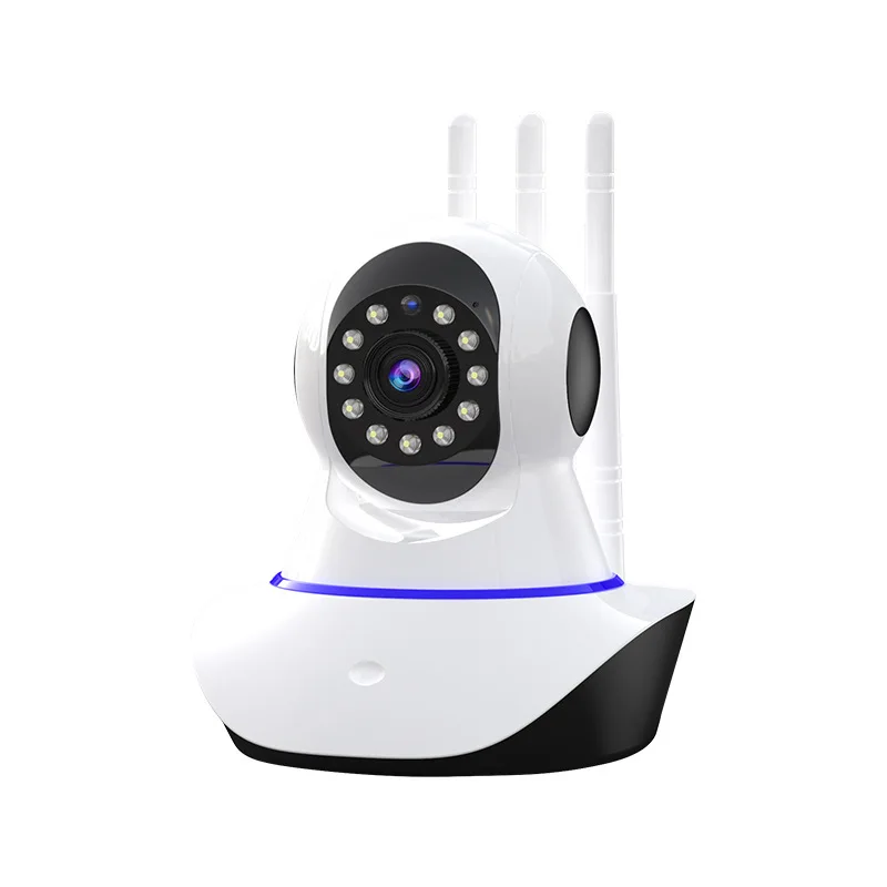 

HD 1080P Home Security IP Camera Wireless Video Nanny CCTV Wifi Baby Pet Monitor Audio Record three antenna Camera, White