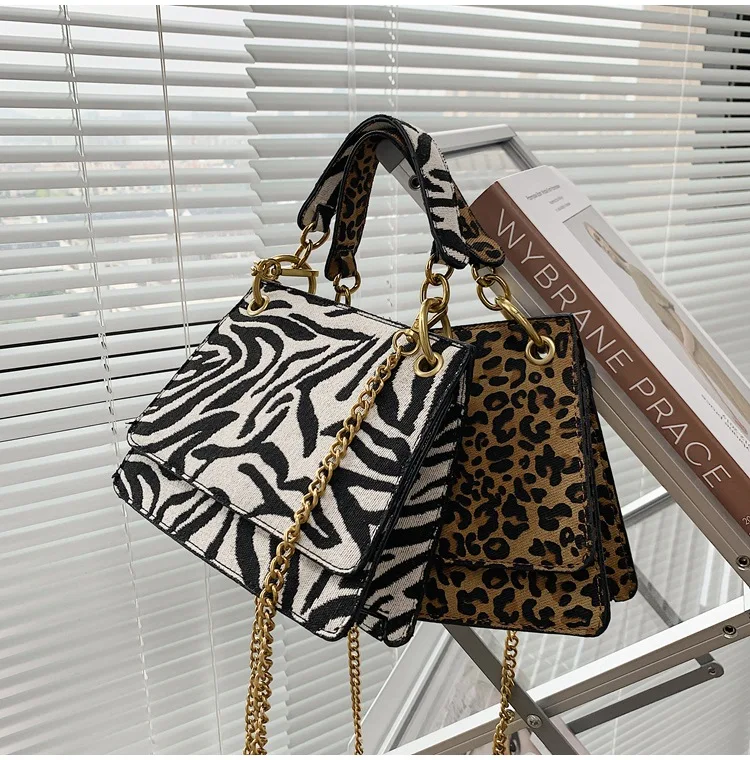 

Famous Branded Ladies Fashion Handbags Leopard Print Girls Shoulder Crossbody Messenger Designers Purses and Handbags for Women, 4 colors