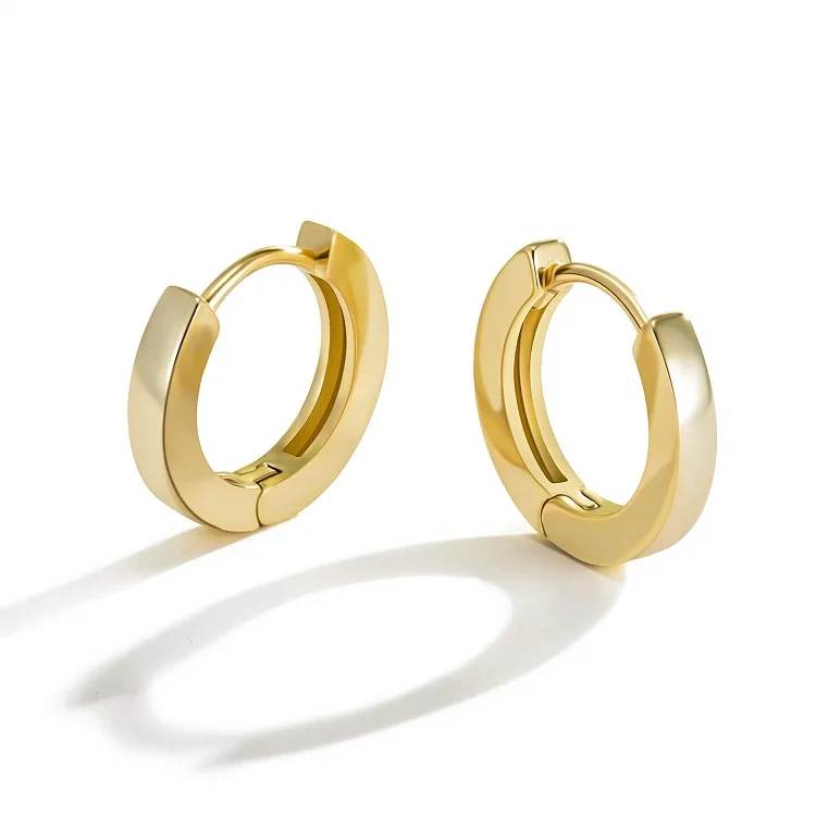 

Small Gold Hoop Earrings for Women 14k Real Gold Plated Hypoallergenic Tiny Cartilage Huggie Girls Ear