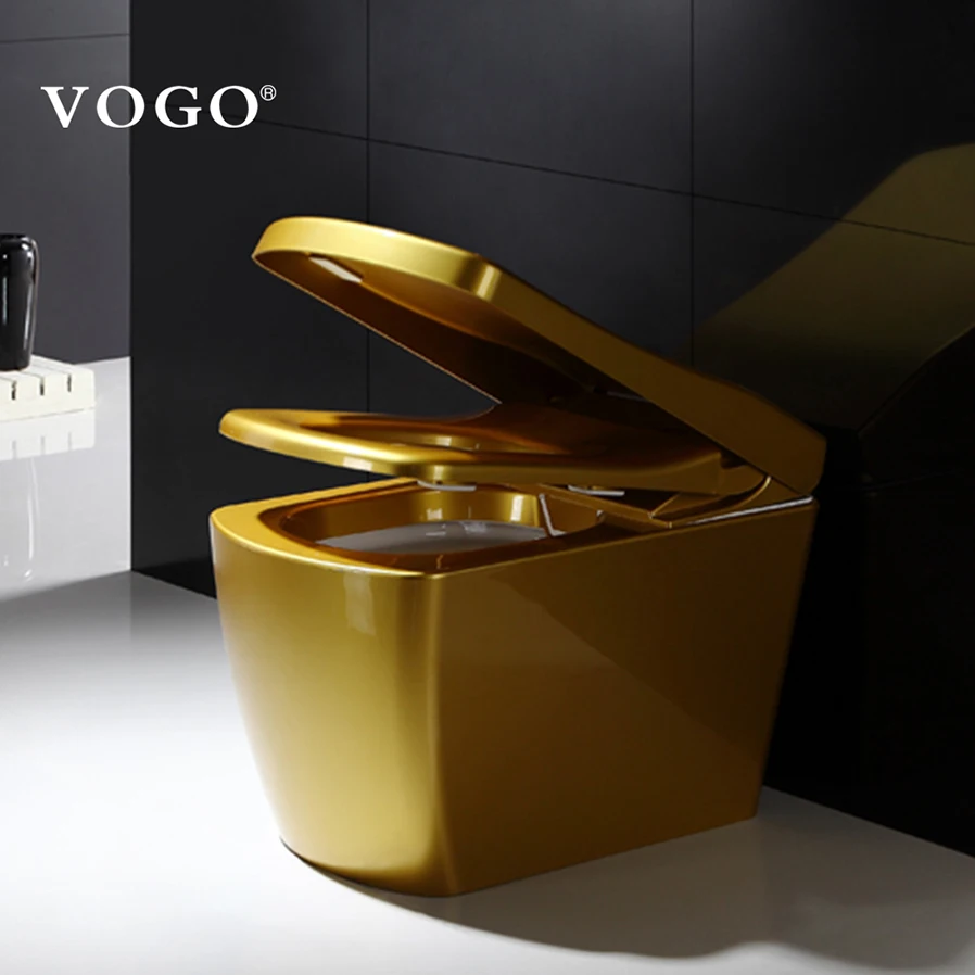 Automatique sanitaire couleur dorée toilette or wc toilettes