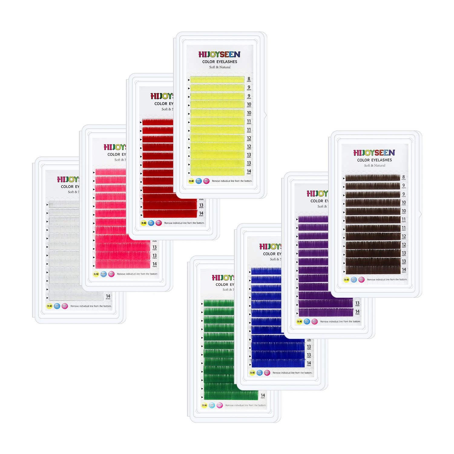 

High Quality Luxury Colorful Eyelash Christmas Color Extension Vendor