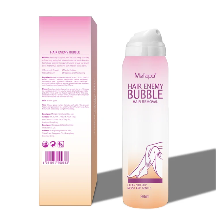 

MEFAPO Painless Hair Removal Cream Depilatory Bubble Wax Body Bikini Legs Hair Remover Foam Mousse in Spray Bottle