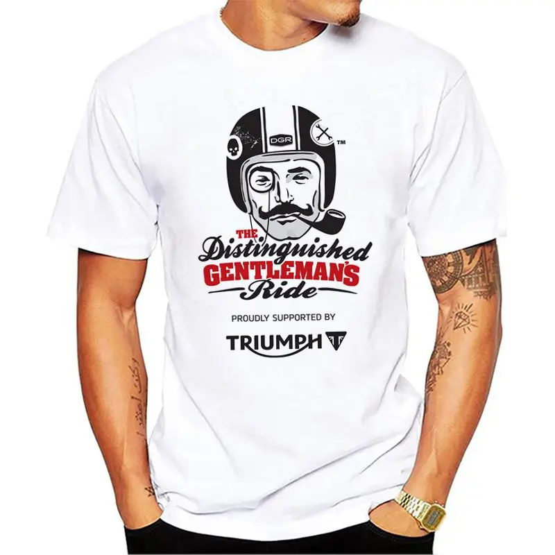 

Wholesale Men Triumph T Shirt Motorcycles and Biker White Print Graphic Tees Shirts Men Triumph Fans Tops
