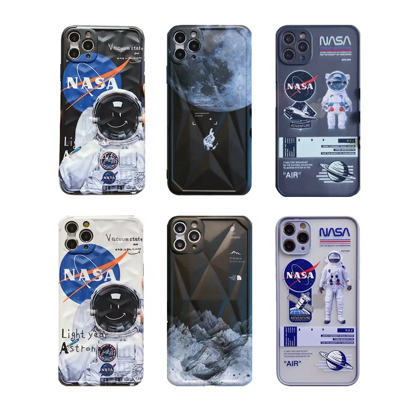 

Popular cartoon astronaut fashion silicone case for iPhone 11, 7 colors