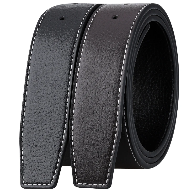 
Luxury Brand Belts for Men High Quality Pin Buckle Male Strap Genuine Leather Waistband Ceinture Homme,No Buckle for H 38MM 