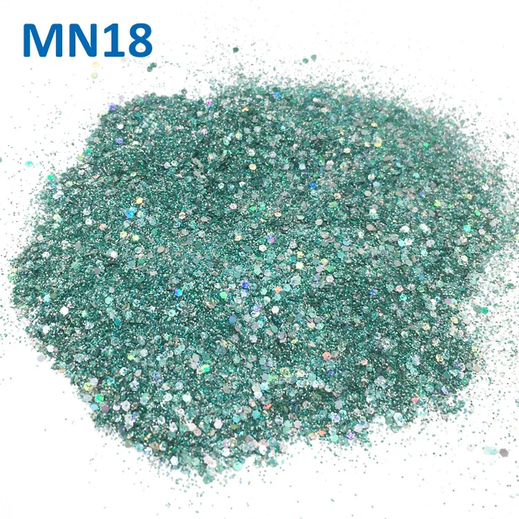 New Bulk Wholesale Eco-friendly Resistant Solvent Holographic Mixed Chunky Glitter
