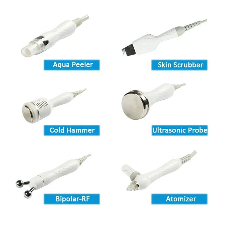 
2020 6 in 1 hydra dermabrasion facial microdermabrasion beauty oxygen facial machine portable 