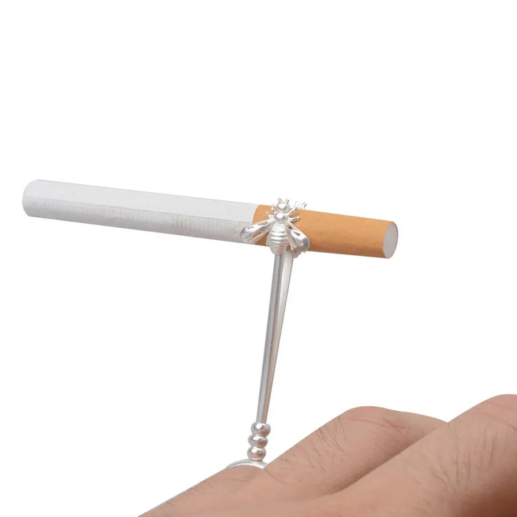 

High Quality Brass Adjusted Skeleton Hand / Drage / Honey Bee Shape Smoking Ring Cigarette Holder