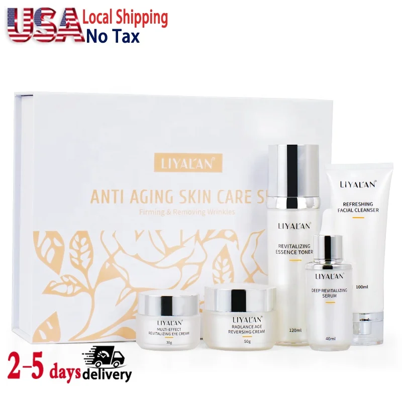

Private Label Skin Care Natural Organic Moisturizing Skincare Kit Whitening Anti Aging Skin Care Set