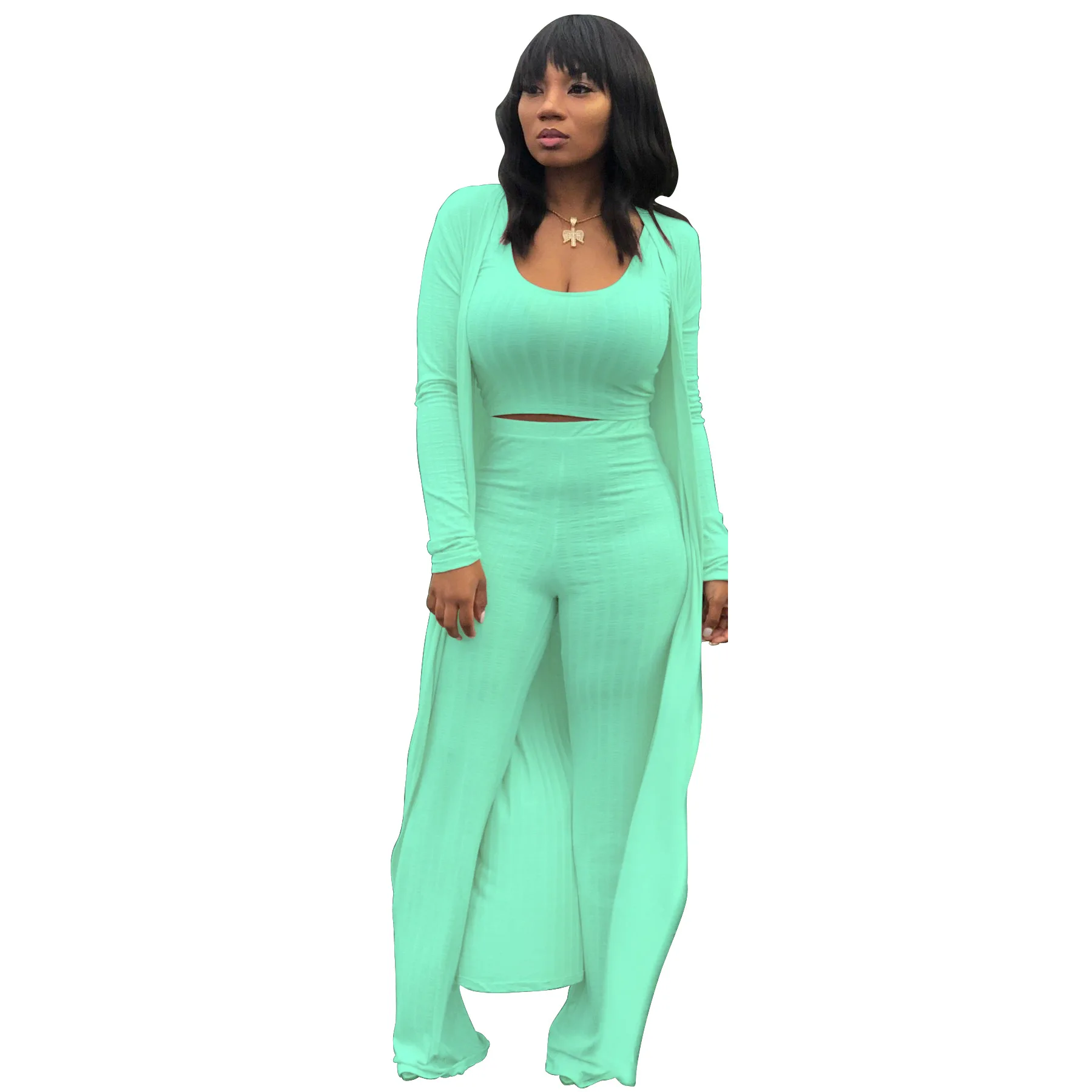 

Fashion knitting winter three pieces women clothing fall clothing for women