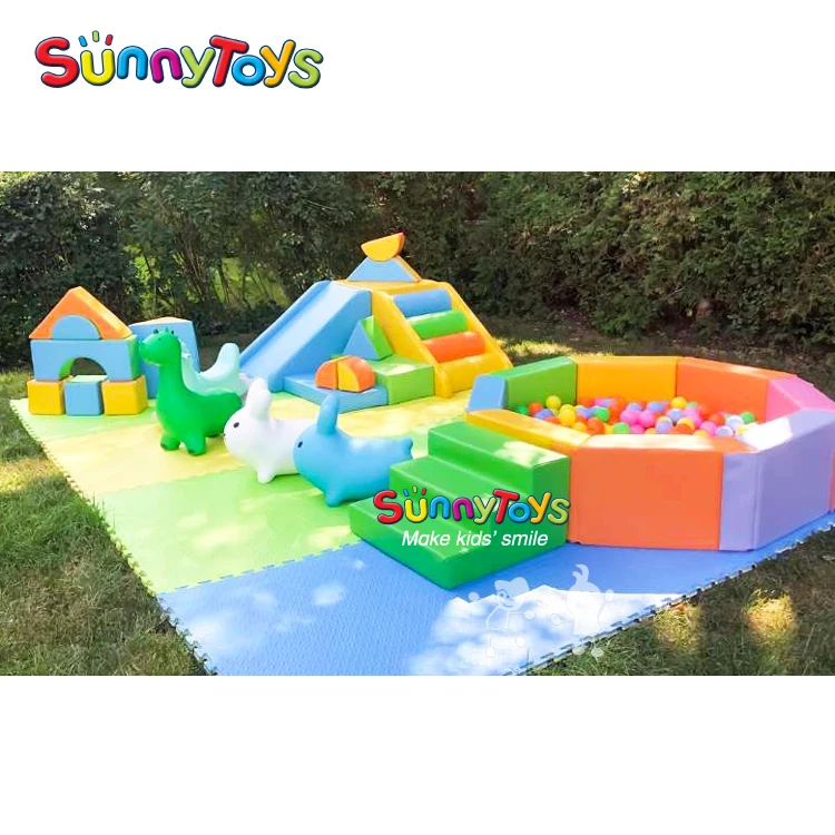 

Toddler indoor play equipment oem kindergarten kids soft playground equipment, Red, green, yellow, blue, purple, orange, green