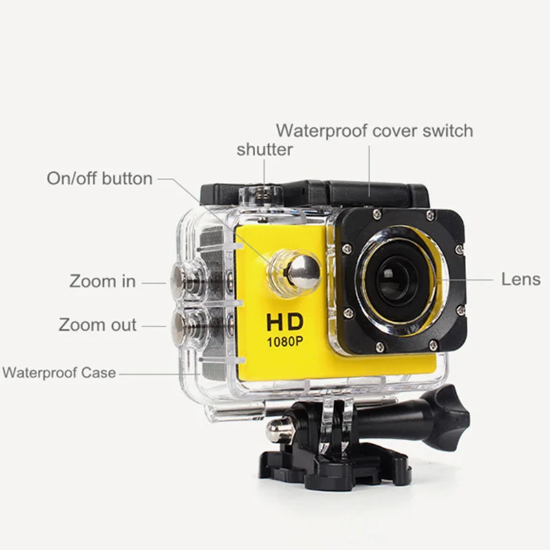 

Wholesale Action Camera Waterproof Akaso Full HD 1080p XDV Sports Camera Go Pro