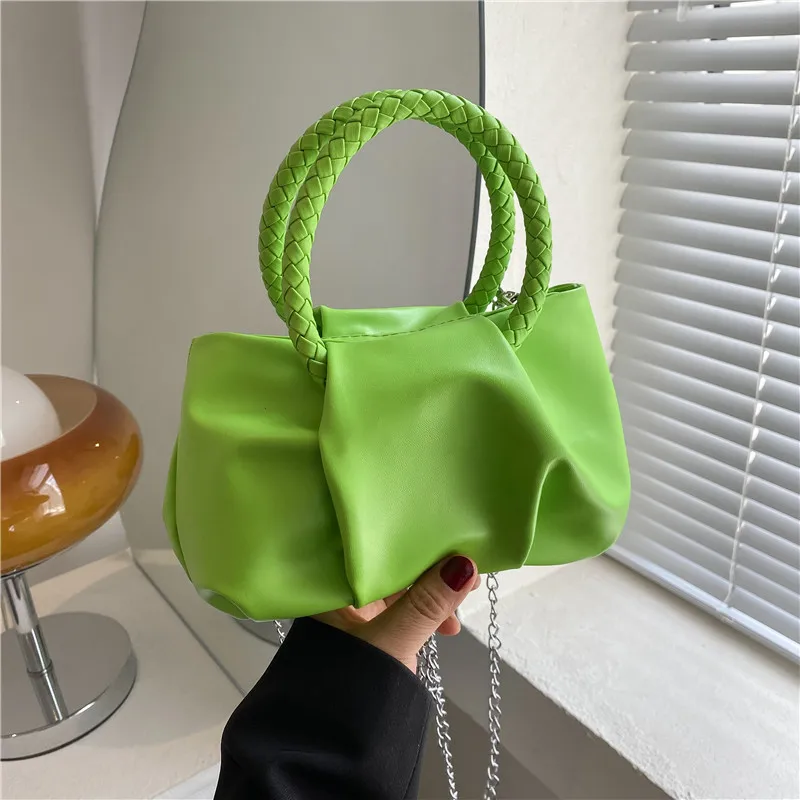 

Retro Casual Shopping Bag Fashion Exquisite Women Totes Shoulder Bags Female Leather Solid Color Handbag For Women 2022