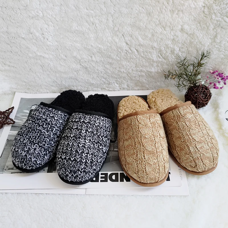 

high quality Warm men indoor slipper Fashion Simple Winter Slippers Non-slip and comfortable, Customized color
