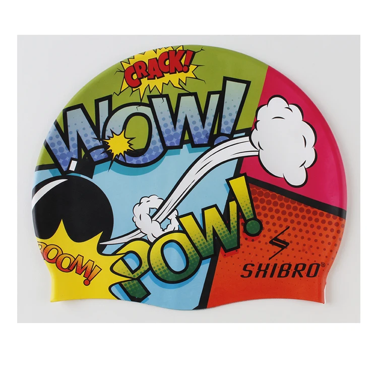 

Customized Logo printing silicone swimming cap for water sports, Any color is ok