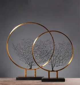Image of Club/ Hotel/ Lobby Tree Screen New Classic Alloy Decoration