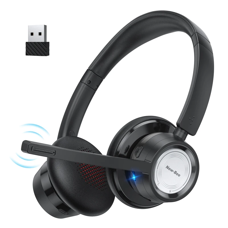 

Hot Selling Professional BH58 Wireless Telephone Headset Headphone Call Center Headset with Noise Cancelling Microphone