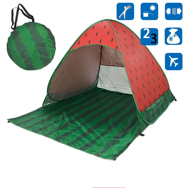 

Lightweight Easy Setup Camping tent for 2-3 person UV Sun Shade Automatic Open Easy Up Beach Tent playa tienda de sombra