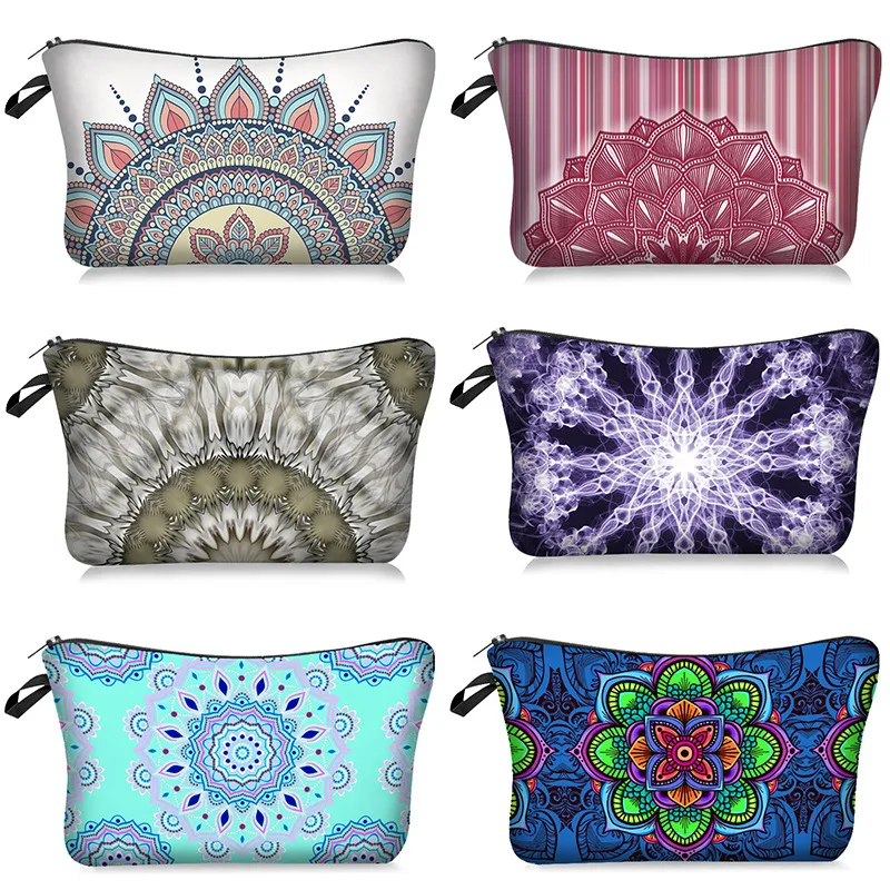 

Polyester Cosmetic Bag Eco Friendly Products Wholesale Women Travel Waterproof Printed Polyester Cosmetic Bag With Zipper