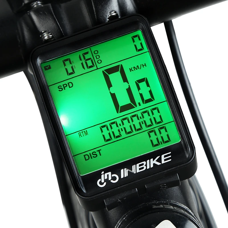 

INBIKE 12 function Waterproof Black Cycling Wireless Computer Digital Mountain Road Bike Bicycle Speedometer