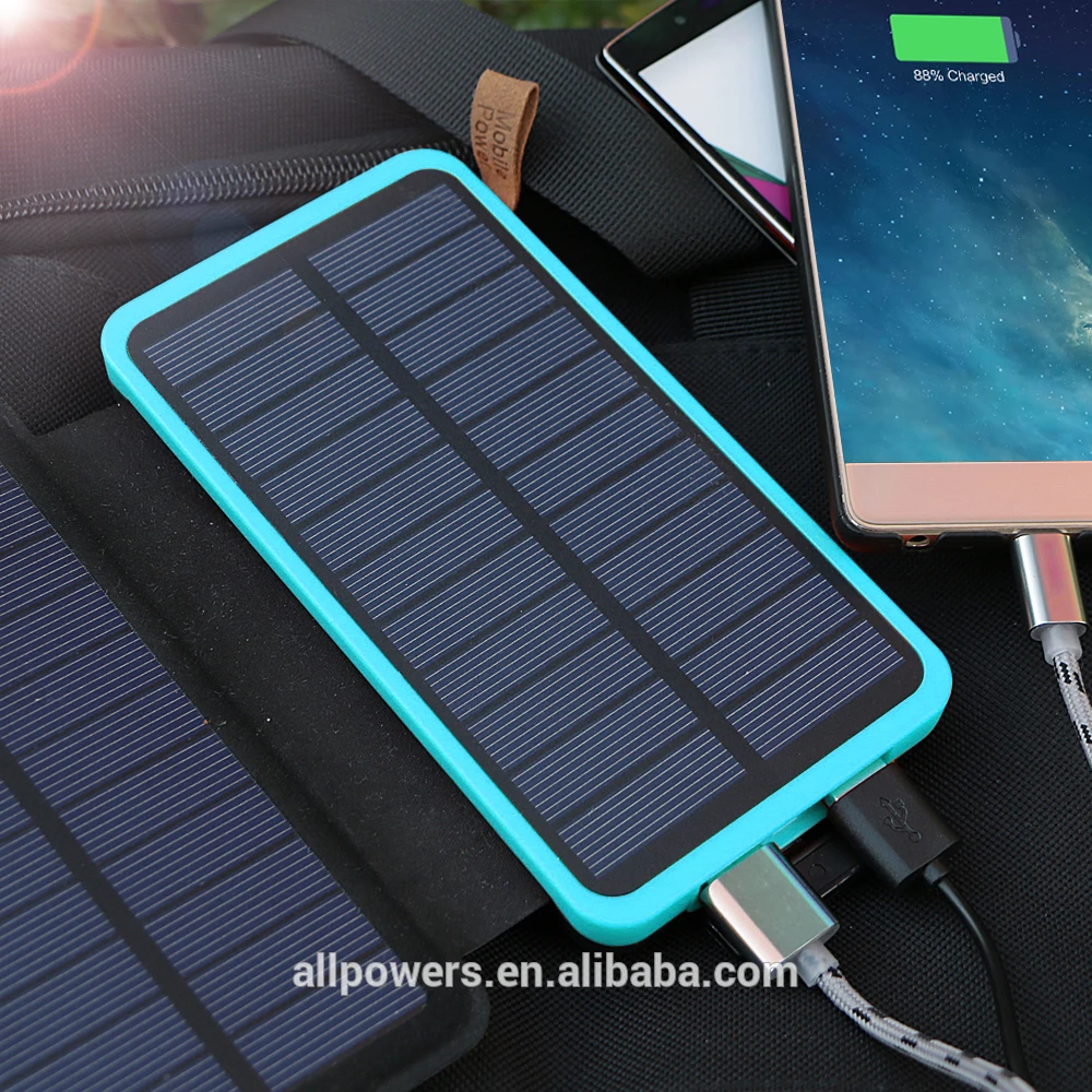 Amazon Top Selling Solar Charger 20000mAh Dual USB Waterproof Portable Solar Power Bank for IOS and Android - ANKUX.COM