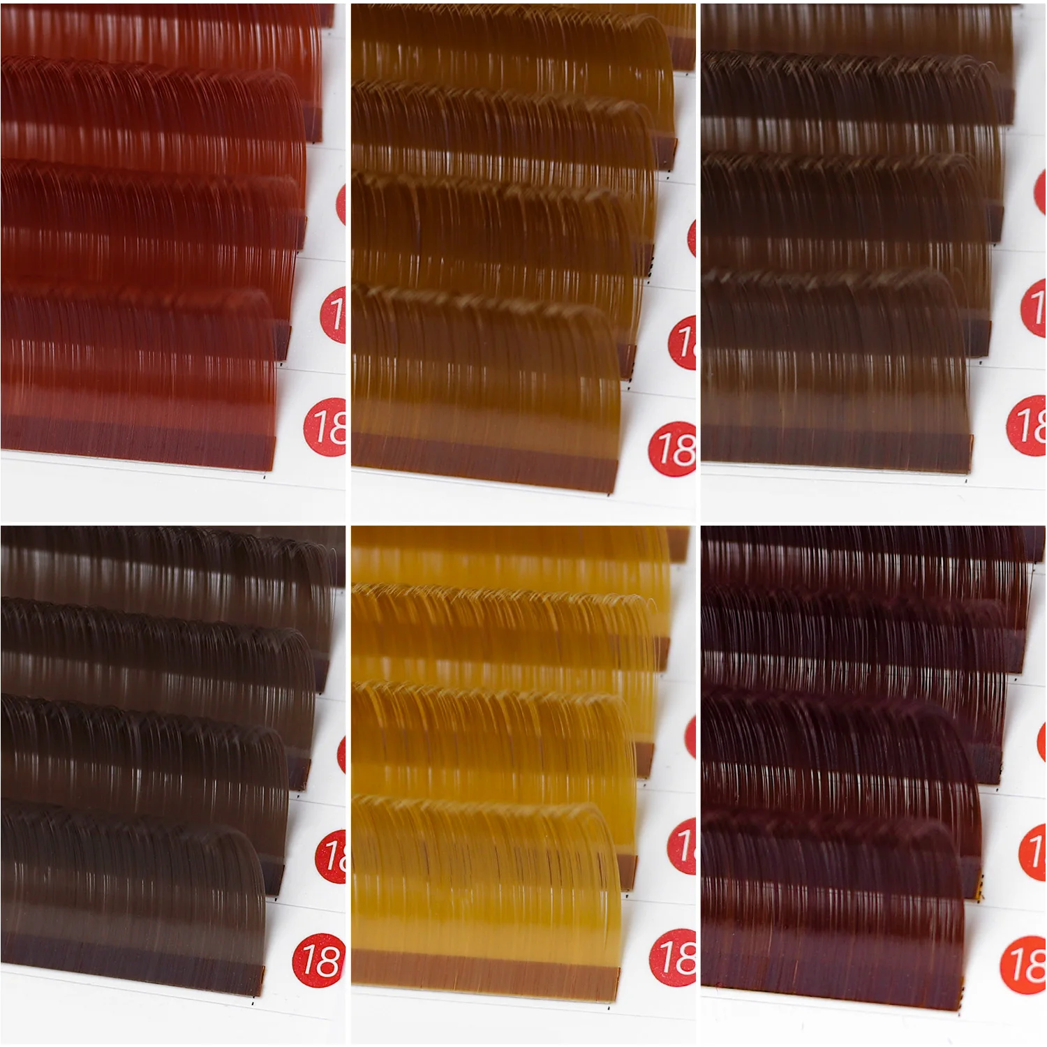 Allison C D Cc Dd Colored Lash Extensions 03 Ombr Color Lashes Colored Individual Lashes