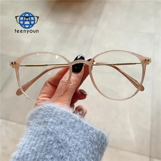 

Teenyoun Eyewear Manufacturer Thin Frame Spectacles Round Oculos Custom Cheap Price Myopia Lens Optical River Eyeglasses Frames