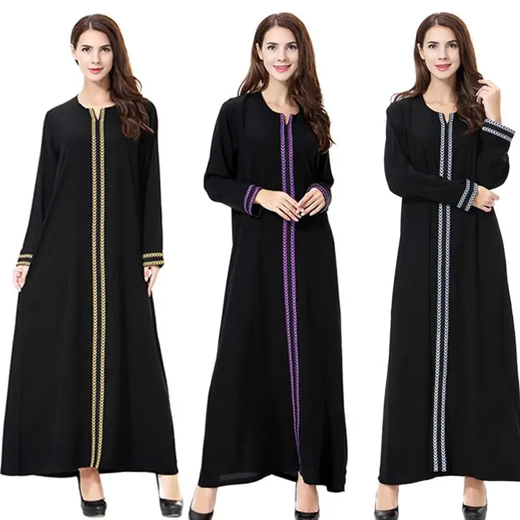 

Women O-neck Full Sleeve elegant clothing for muslim women wholesale Islamic Burka