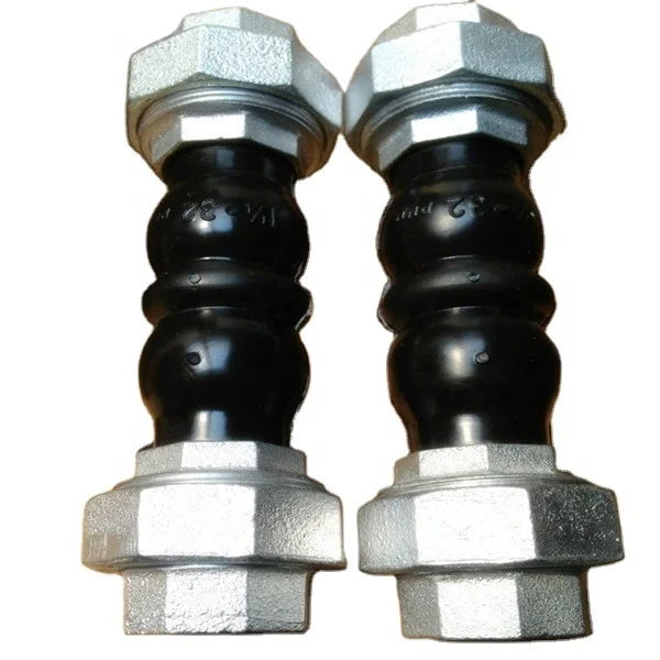 

BS thread union single double sphere rubber flexible connectors