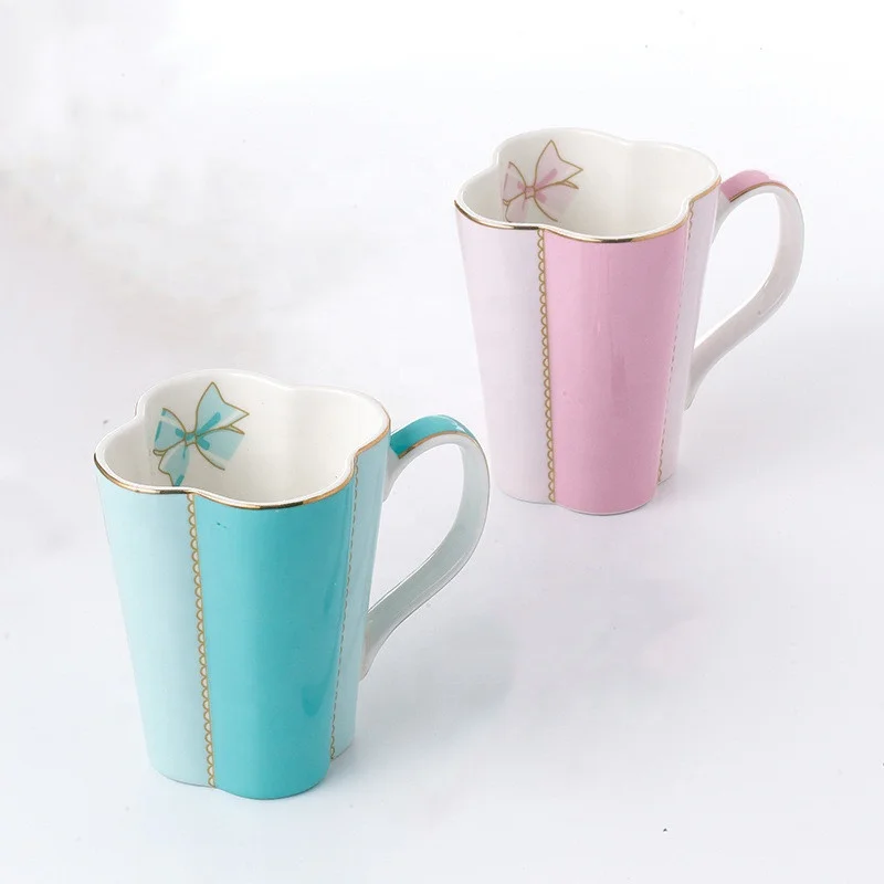 

Perfect Flower-Shaped Ceramic Coffee/Milk Mugs Breakfast Cup odd-shaped mugs, Colors