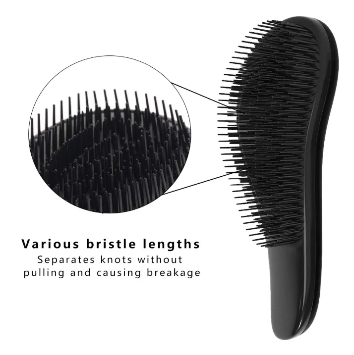 Professional Hair Brush Handle Tangle Detangling Comb Shower Hair Brush ...