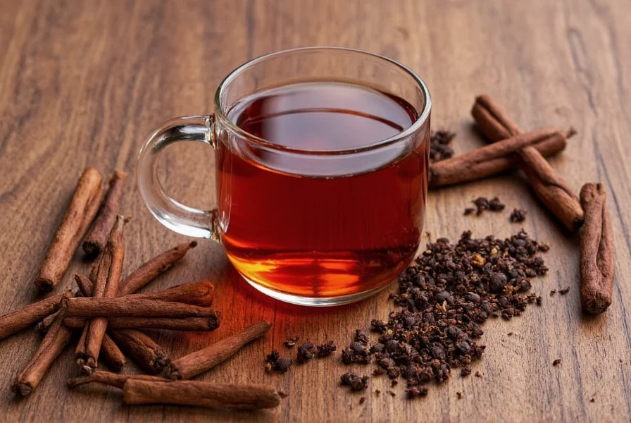 Step-by-step preparation of cloves tea with ingredients and brewing process