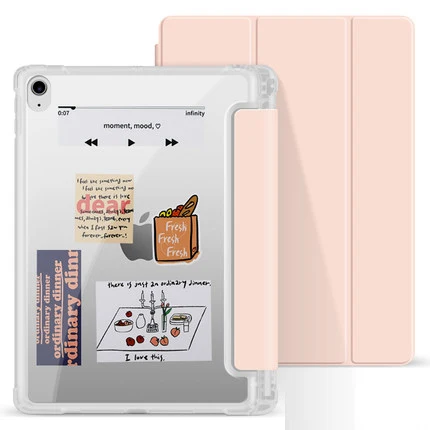 

Newest design Anti-fall Soft Edge Pencil shell Cover Smart Tablet Case for iPad mini 5 2019