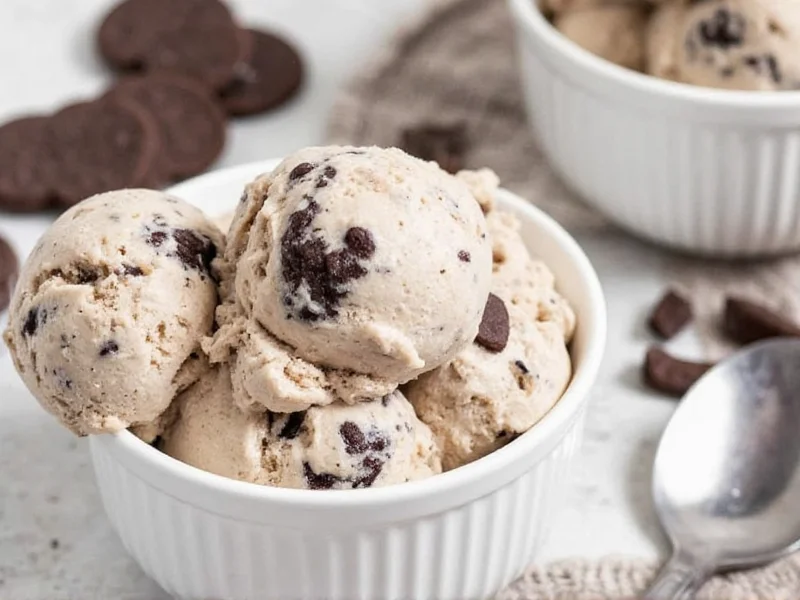 homemade cookies and cream ice cream