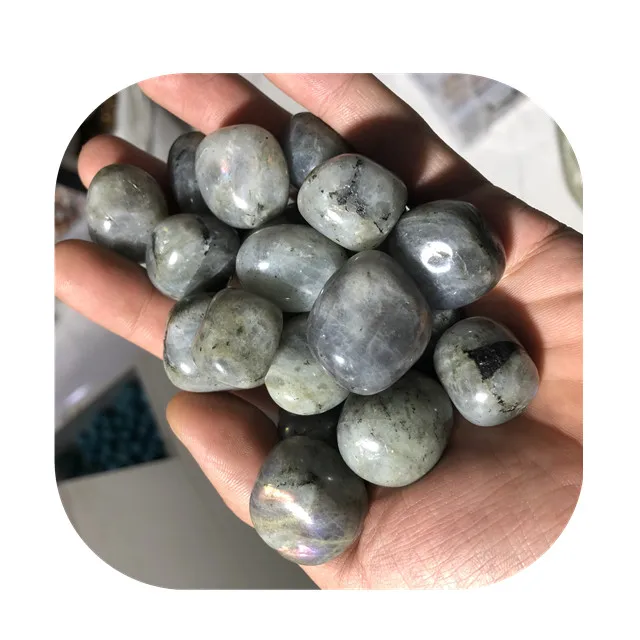 

natur decor stone 20-30mm crystals healing stones labradorite crystal tumbled stones for gift