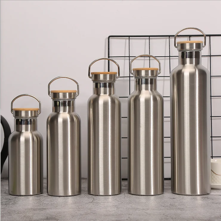 Eco- friendly  Logo Custom stainless steel  Double wall bottle gym bottle thermos camping bottle