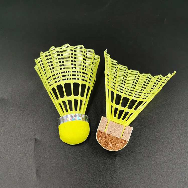 

Cheap Manufacturer Badminton Nylon Shuttles Laser Tape OEM Available Nylon Shuttlecock Supplier Nylon Shuttlecocks Badminton, Yellow