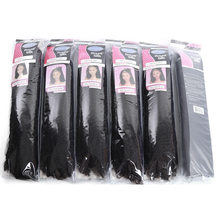 

18inch Synthetic Marley Braids Soft Fluffy Afro Crochet Hair Braids Kinky Curly Marley Hair Extensions buldle