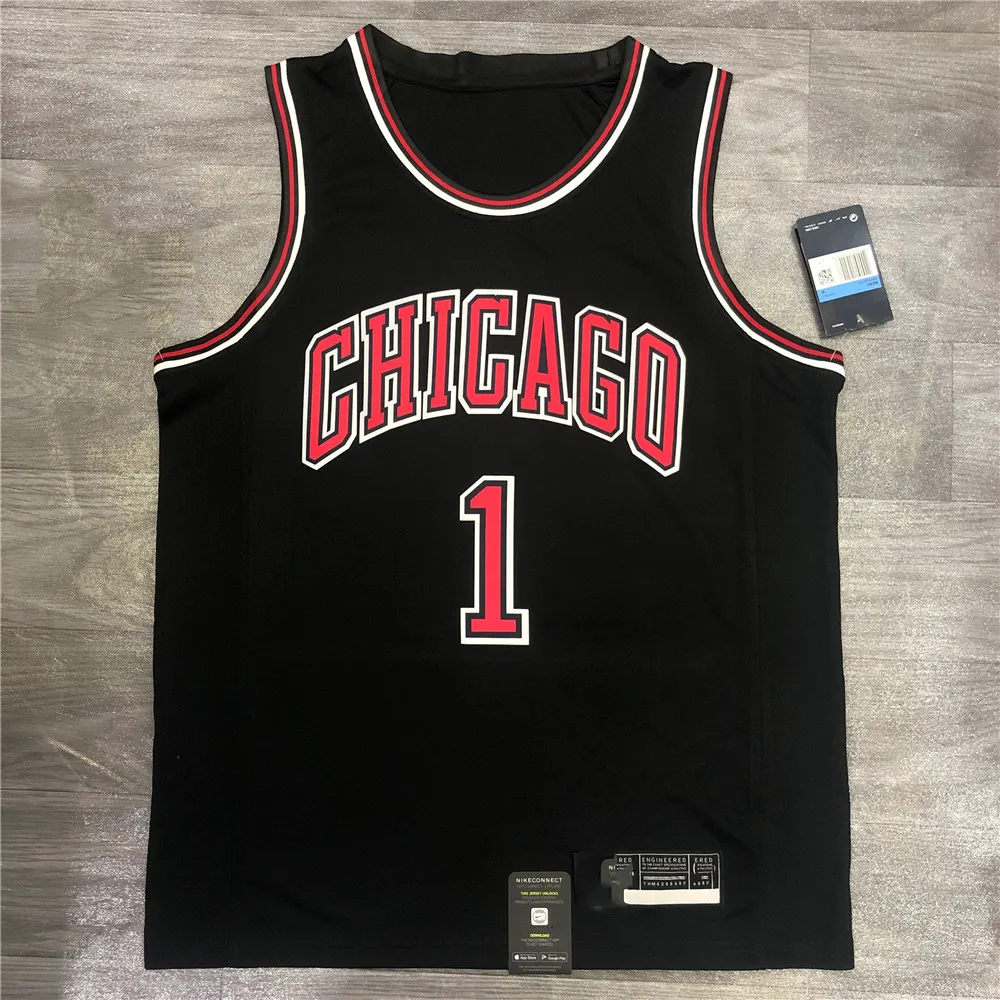 

2021season Original Quality Chicago black NB A Men's Basketball Jersey Bulls Sports Wear Uniform Shirts Custom service, As picture