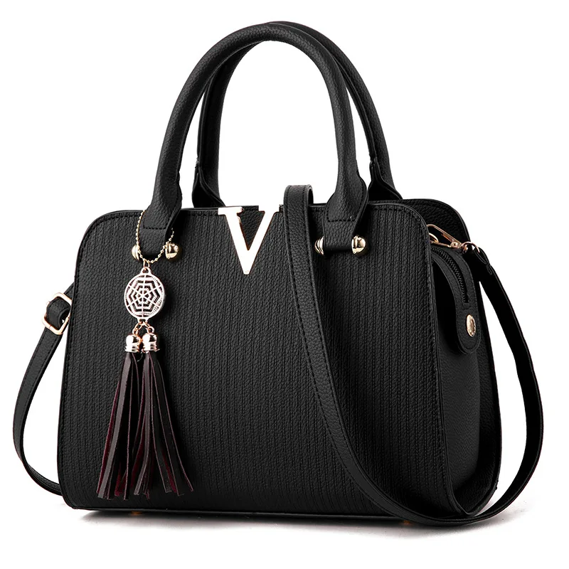 

Chinese factory luxury shoulder hand bags women pu leather handbags