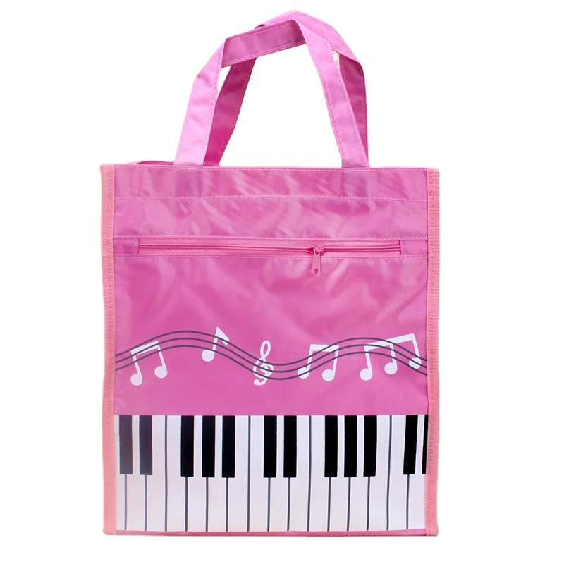 

Custom Logo Large-Capacity Waterproof Oxford Cloth Piano Printing Reusable Tote Bag Strong Shopping Bag Carrier, Black/royal blue/light blue/pink/dark blue