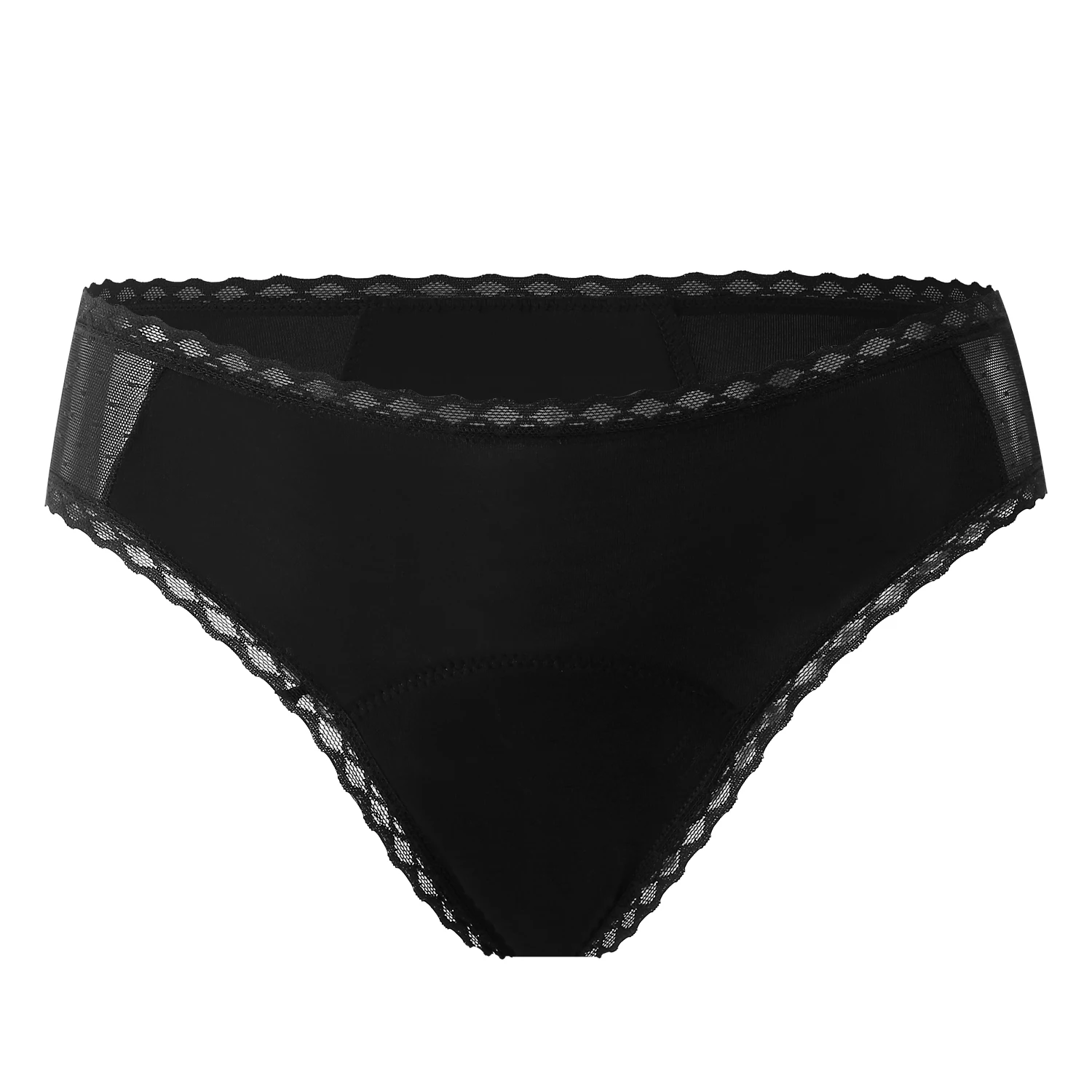 

Factory New listing Bamboo fiber Mesh Comfortable and breathable plus size 4 layers Leak-proof Menstrual underwear panties