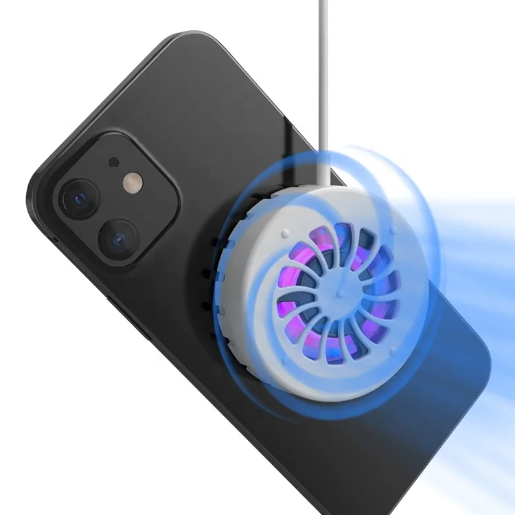 

Portable Qi Mag safe Charger Air cool Fan Magnetic wireless charger For Iphone 12 Pro Max 11 Xs